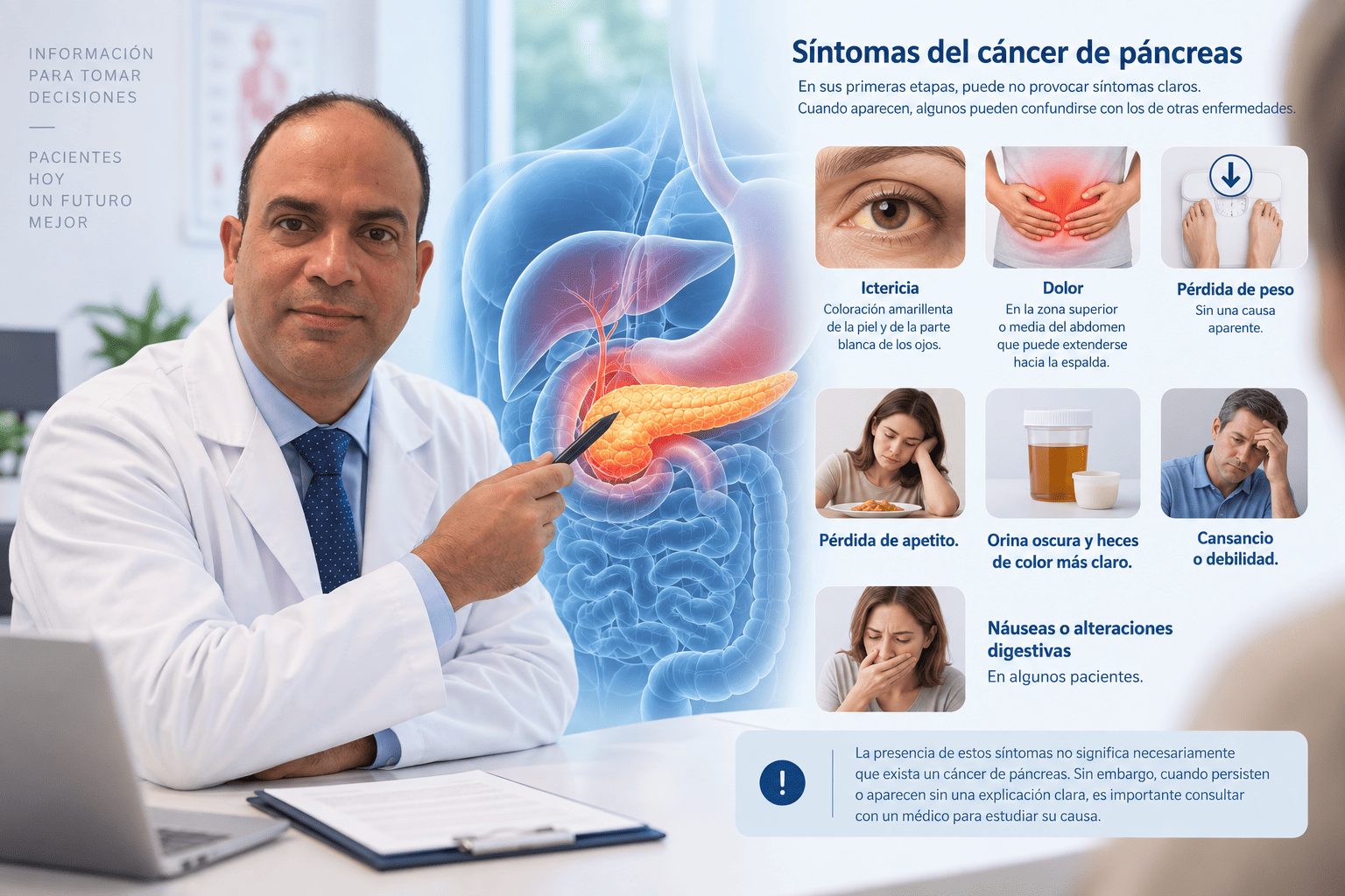 Síntomas del cáncer de páncreas